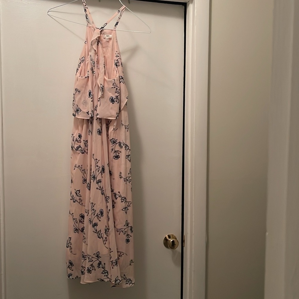 Shoshanna Floral Cross strap Pleated Drink Size 8
